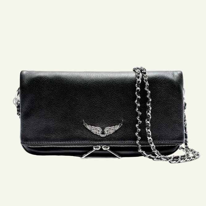 Zadig & Voltaire Rock Leather Clutch Bag