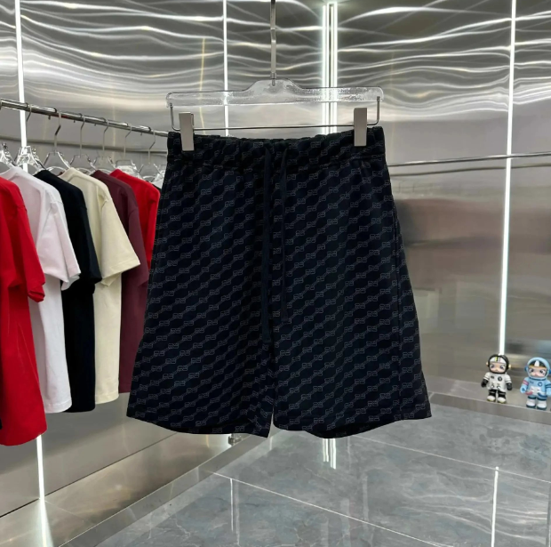 Balenciaga Crest Logo Sweat Shorts