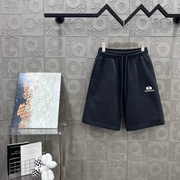 Balenciaga Crest Logo Sweat Shorts