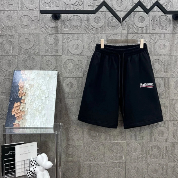 Balenciaga Crest Logo Sweat Shorts