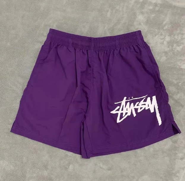 Stüxxssy Signature Fleece Shorts – Black (Cream Drawcord)