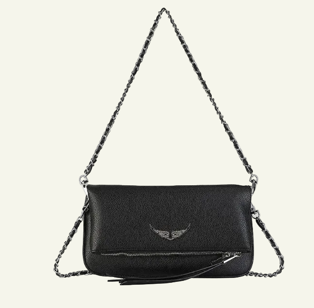 Zadig & Voltaire Rock Leather Clutch Bag