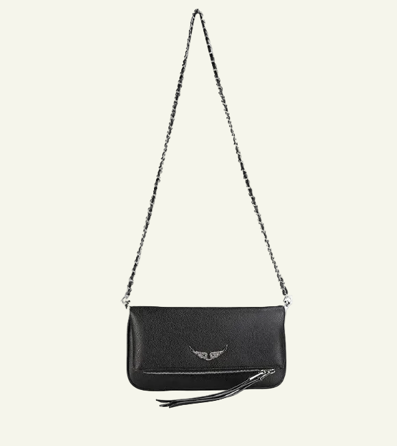 Zadig & Voltaire Rock Leather Clutch Bag